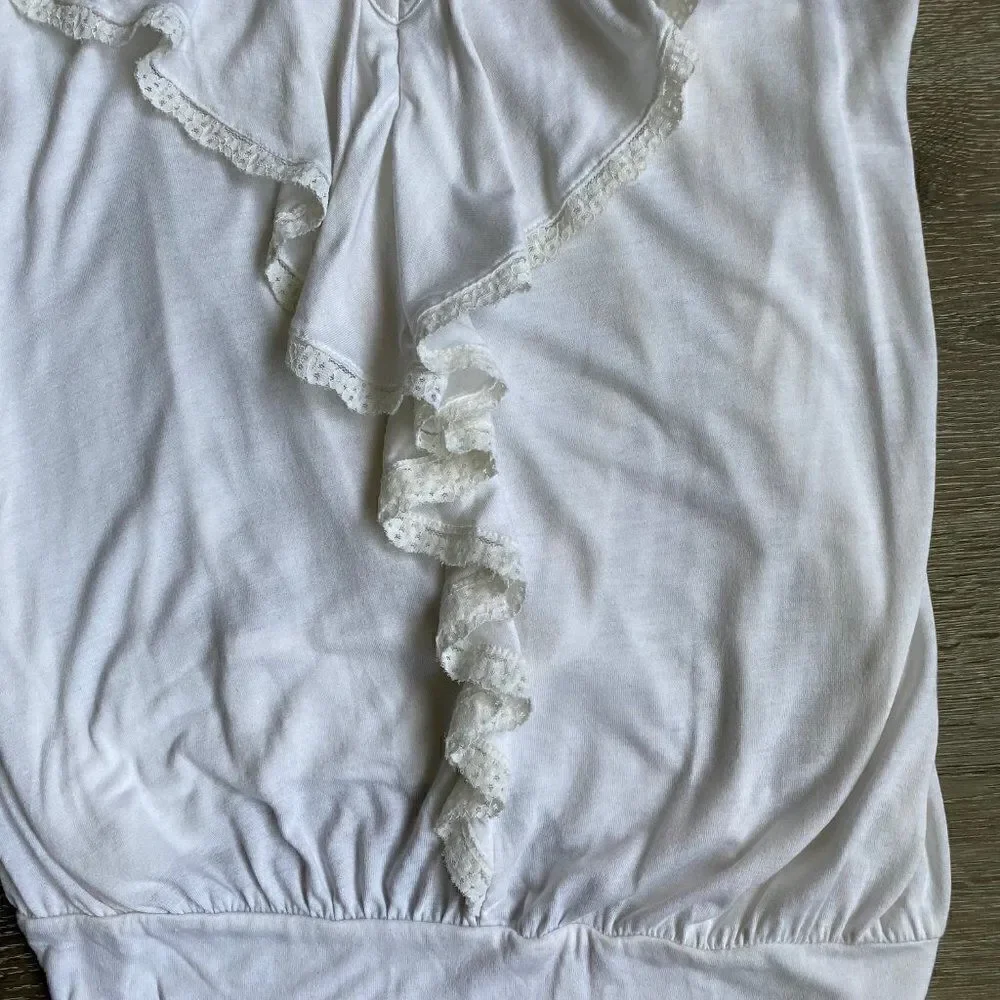 LC Lauren Conrad White Spaghetti Straps Tank Top SZ S NWT